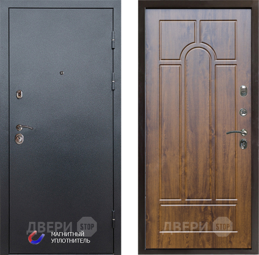 Входная металлическая Дверь Престиж Графит Арка Дуб в Бронницах