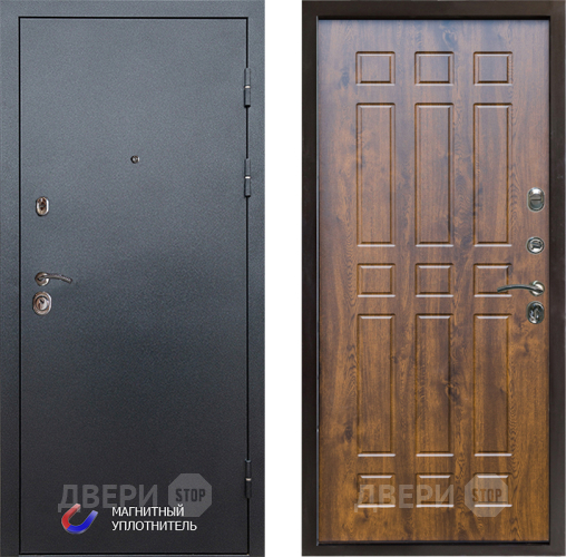 Входная металлическая Дверь Престиж Графит Спарта Дуб в Бронницах