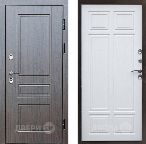 Входная металлическая Дверь Престиж TERMO с терморазрывом Классика Премиум Лиственница белая в Бронницах