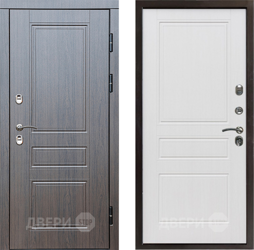 Входная металлическая Дверь Престиж TERMO с терморазрывом Классика Классика Белое дерево в Бронницах