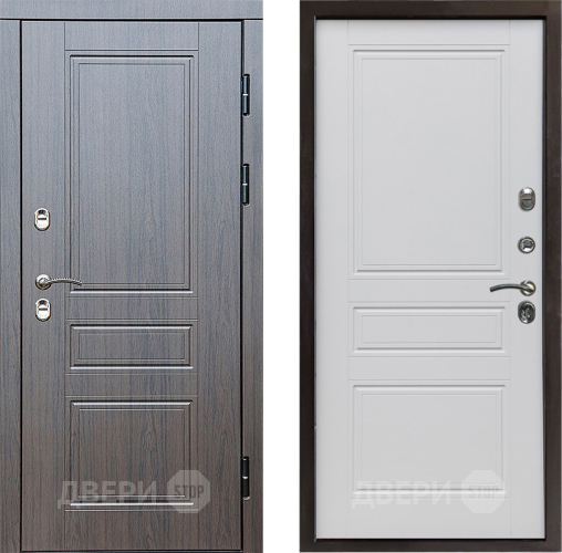 Входная металлическая Дверь Престиж TERMO с терморазрывом Классика Классика Белый матовый в Бронницах