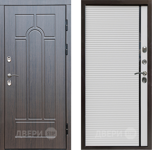 Входная металлическая Дверь Престиж TERMO с терморазрывом Арка Porte Белый в Бронницах