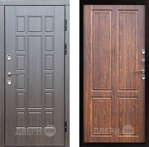 Входная металлическая Дверь Престиж TERMO с терморазрывом Престиж Премиум Орех светлый в Бронницах