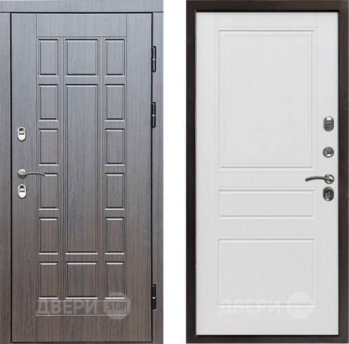 Входная металлическая Дверь Престиж TERMO с терморазрывом Престиж Классика Белое дерево в Бронницах