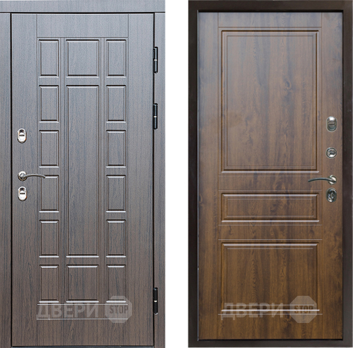 Входная металлическая Дверь Престиж TERMO с терморазрывом Престиж Классика Дуб в Бронницах