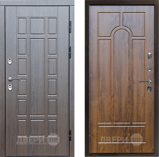 Входная металлическая Дверь Престиж TERMO с терморазрывом Престиж Арка Дуб в Бронницах