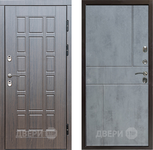 Входная металлическая Дверь Престиж TERMO с терморазрывом Престиж Горизонт Бетон темный в Бронницах