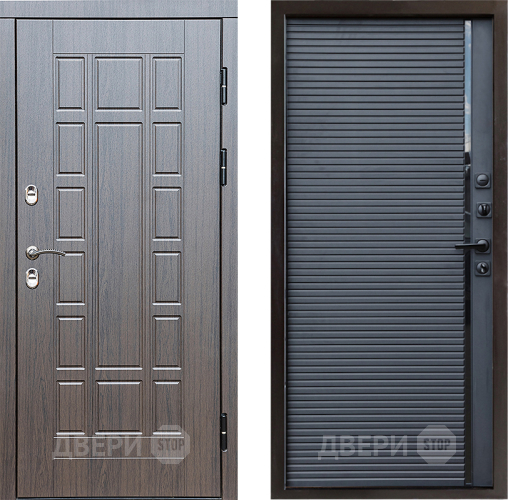 Входная металлическая Дверь Престиж TERMO с терморазрывом Престиж Porte Черный кварц в Бронницах