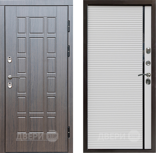 Входная металлическая Дверь Престиж TERMO с терморазрывом Престиж Porte Белый в Бронницах