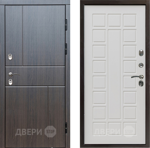 Входная металлическая Дверь Престиж TERMO с терморазрывом Горизонт Венге Престиж Бежевый мат в Бронницах