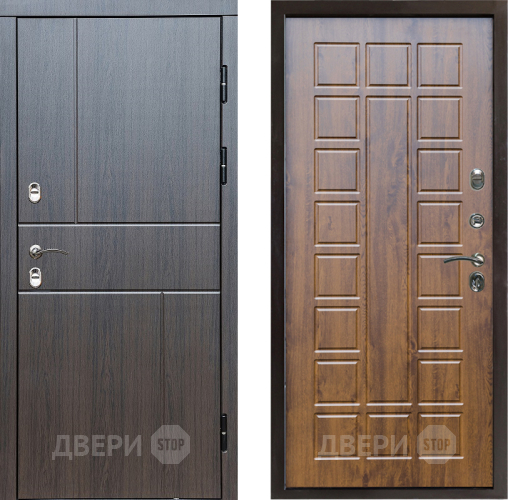 Входная металлическая Дверь Престиж TERMO с терморазрывом Горизонт Венге Престиж Дуб в Бронницах