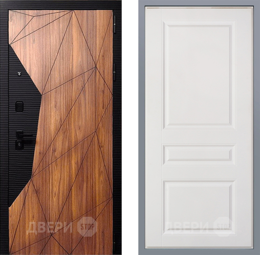 Дверь Заводские двери Морра Стокгольм Белый софт в Бронницах