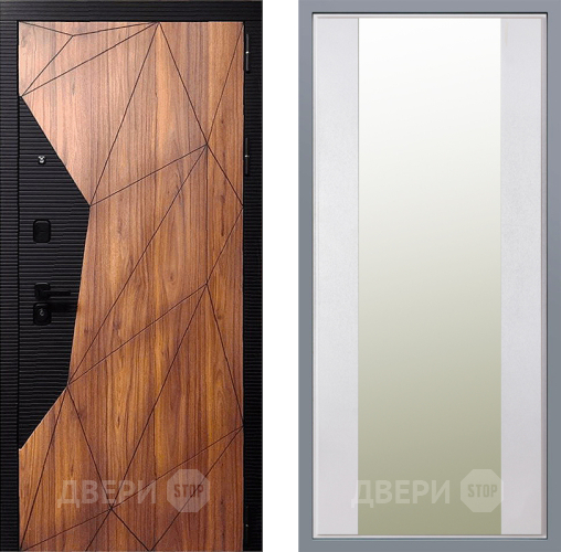 Дверь Заводские двери Морра Зеркало Макси Белый шелк в Бронницах