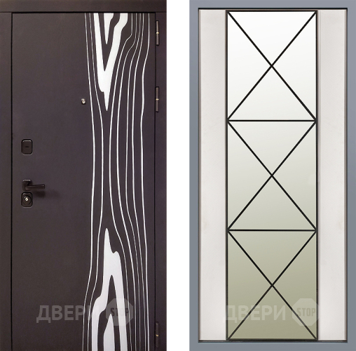 Дверь Заводские двери Леванте Зеркало Перфекто Структурное дерево в Бронницах