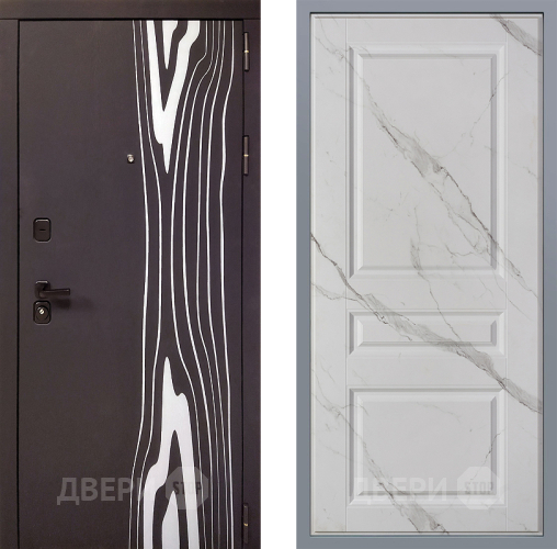 Дверь Заводские двери Леванте Стокгольм Мрамор белый в Бронницах