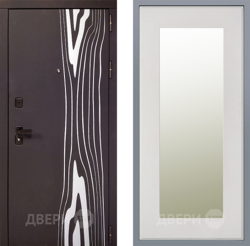 Дверь Заводские двери Леванте Зеркало Модерн Белый софт в Бронницах