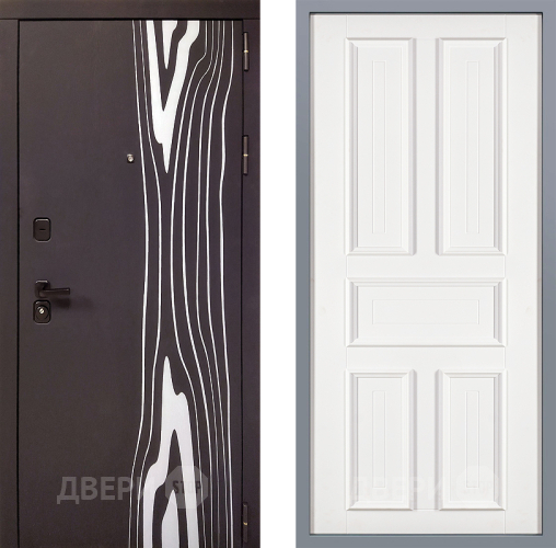 Дверь Заводские двери Леванте Уругвай Белый софт в Бронницах