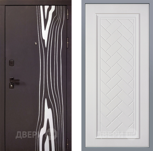 Дверь Заводские двери Леванте Упра Белый софт в Бронницах