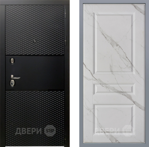 Дверь Заводские двери Тефлон Стокгольм Мрамор белый в Бронницах
