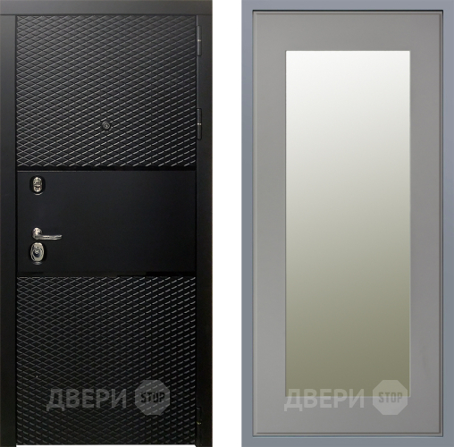 Дверь Заводские двери Тефлон Зеркало Модерн Грей софт в Бронницах