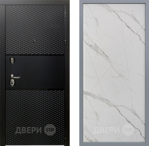 Дверь Заводские двери Тефлон Флитта Мрамор белый в Бронницах