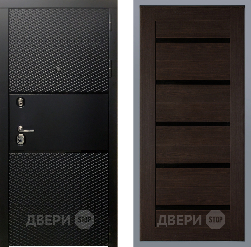 Дверь Заводские двери Тефлон СБ-1 орех тисненый в Бронницах