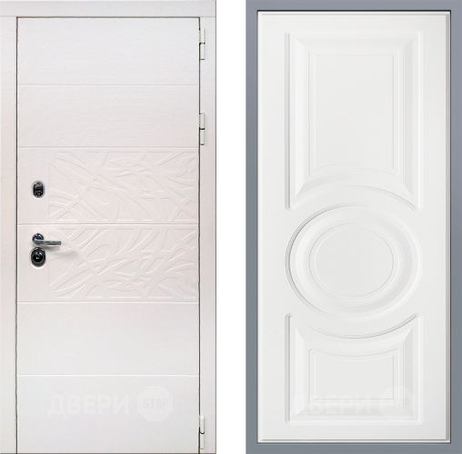 Дверь Заводские двери Дэко Вайт Неаполь Лофт белый в Бронницах