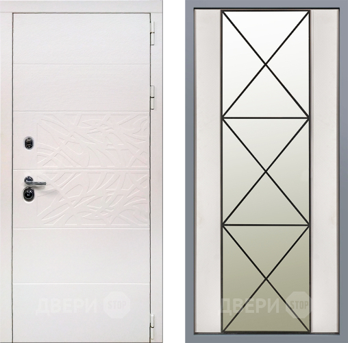 Дверь Заводские двери Дэко Вайт Зеркало Перфекто Структурное дерево в Бронницах