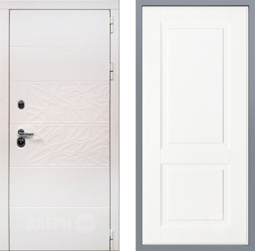 Дверь Заводские двери Дэко Вайт Доррен Белый софт в Бронницах