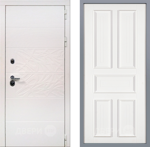 Дверь Заводские двери Дэко Вайт Уругвай Белый софт в Бронницах