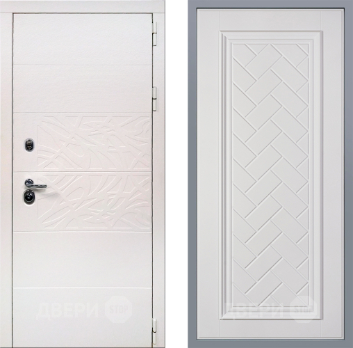 Дверь Заводские двери Дэко Вайт Упра Белый софт в Бронницах