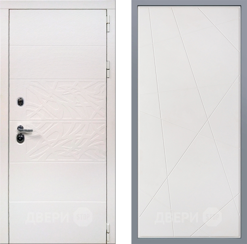 Дверь Заводские двери Дэко Вайт Флитта Белый софт в Бронницах