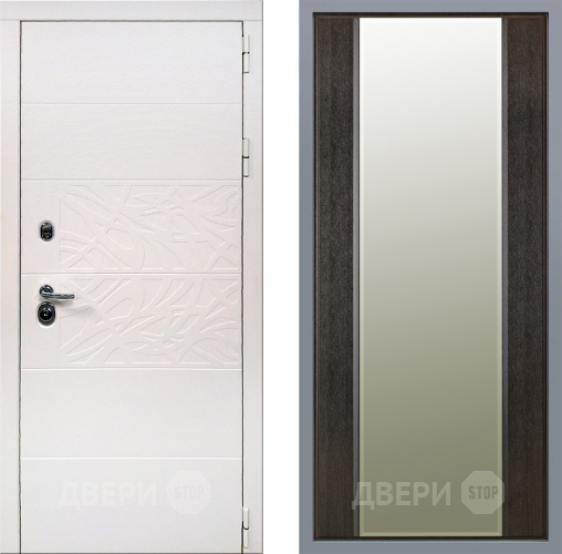 Дверь Заводские двери Дэко Вайт Зеркало Макси Венге в Бронницах