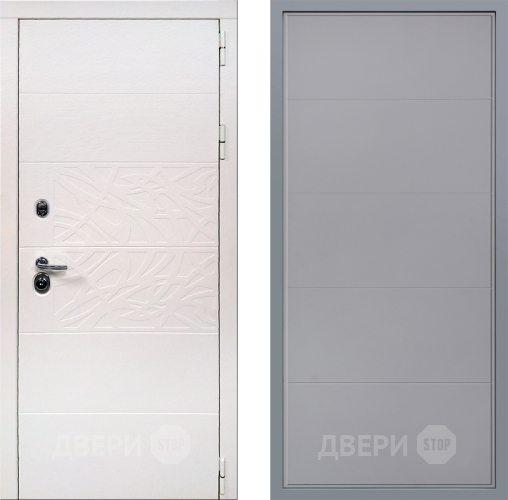Дверь Заводские двери Дэко Вайт Тривия Грей софт в Бронницах