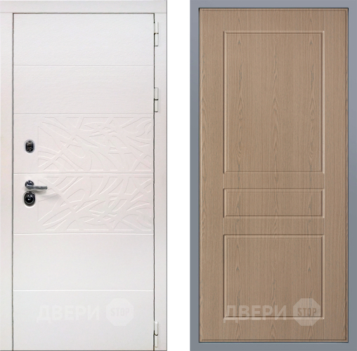 Дверь Заводские двери Дэко Вайт К-2 Беленый дуб в Бронницах
