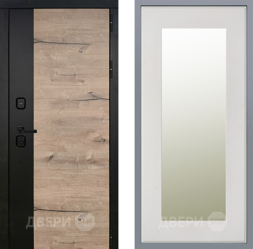 Дверь Заводские двери Ларте Зеркало Модерн Белый софт в Бронницах