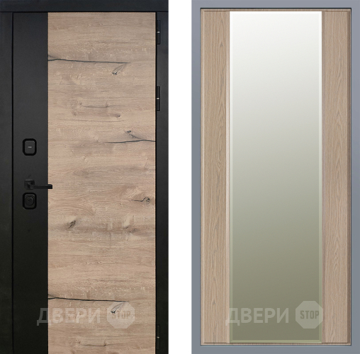 Дверь Заводские двери Ларте Зеркало Макси Беленый дуб в Бронницах