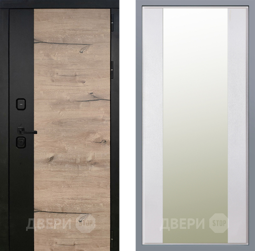 Дверь Заводские двери Ларте Зеркало Макси Белый шелк в Бронницах