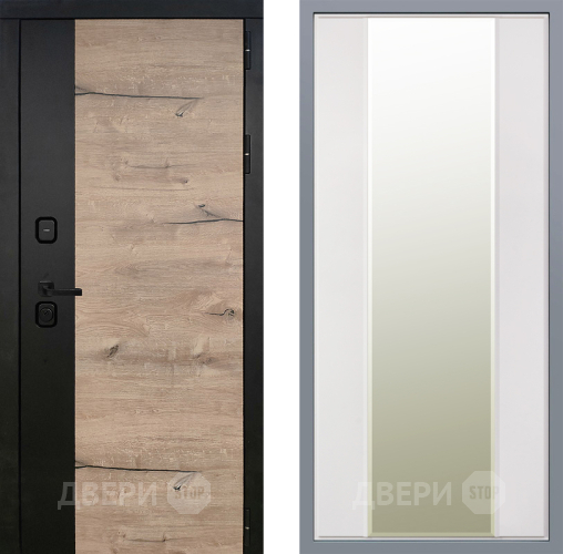 Дверь Заводские двери Ларте Зеркало Макси Белый матовый в Бронницах