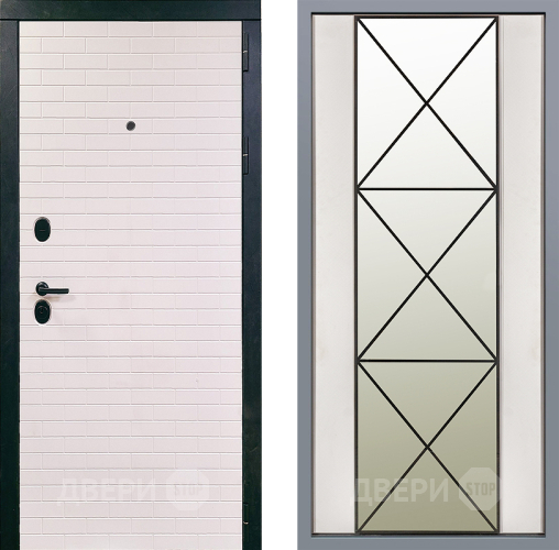 Дверь Заводские двери Сохо Зеркало Перфекто Структурное дерево в Бронницах