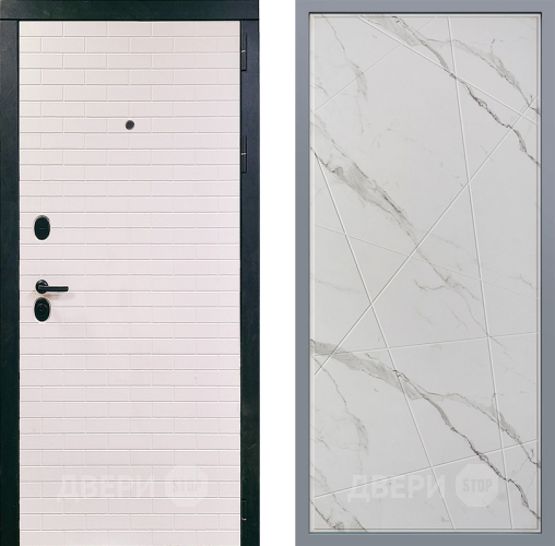 Дверь Заводские двери Сохо Флитта Мрамор белый в Бронницах