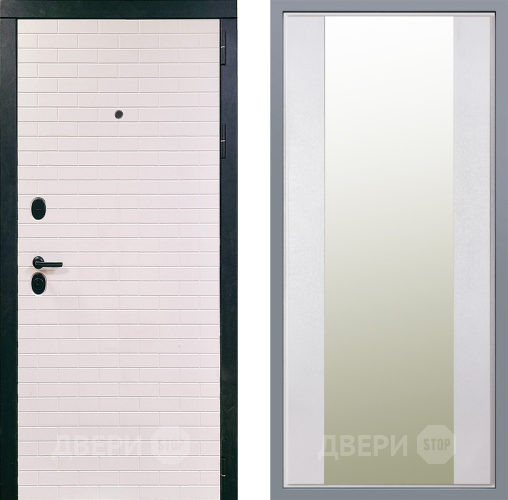 Дверь Заводские двери Сохо Зеркало Макси Белый шелк в Бронницах