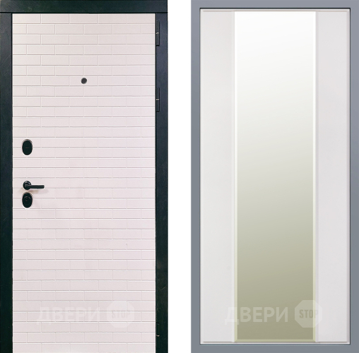 Дверь Заводские двери Сохо Зеркало Макси Белый матовый в Бронницах