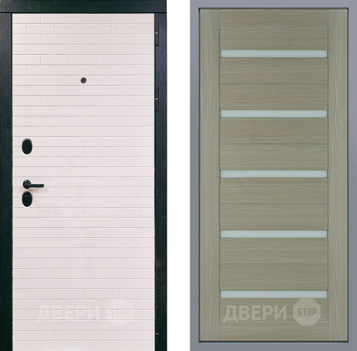 Дверь Заводские двери Сохо СБ-1 Капучино в Бронницах