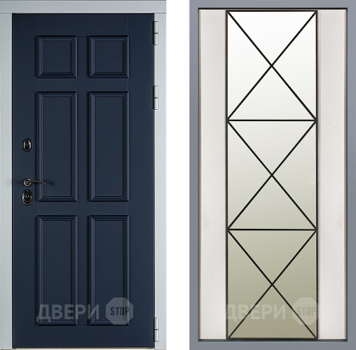 Дверь Заводские двери Стокгольм Зеркало Перфекто Структурное дерево в Бронницах