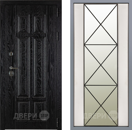 Дверь Заводские двери Мюнхен Зеркало Перфекто Структурное дерево в Бронницах