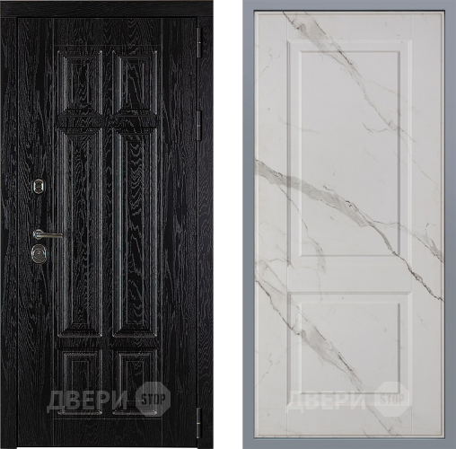 Дверь Заводские двери Мюнхен Доррен Мрамор белый в Бронницах