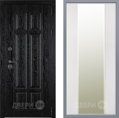 Дверь Заводские двери Мюнхен Зеркало Макси Белый матовый в Бронницах