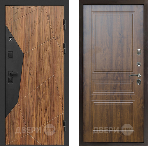 Входная металлическая Дверь Престиж Avangard Классика Дуб в Бронницах