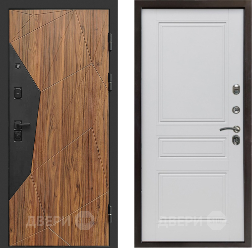 Входная металлическая Дверь Престиж Avangard Классика Белый матовый в Бронницах